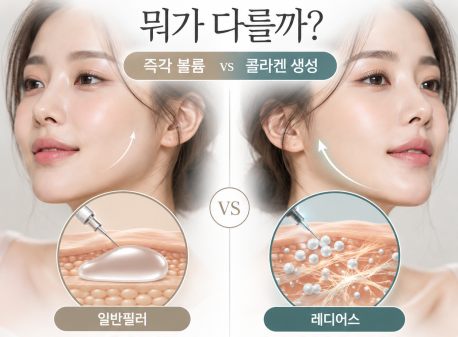 레디어스필러 vs 일반필러, 둘 다 볼륨을 채우는데 뭐가 다를까?