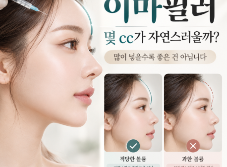 이마필러 몇 cc 넣어야 자연스러울까? 많이 넣으면 부자연스러워지는 이유